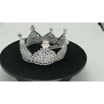 Handmade headwear princess wedding Jewelry Sets Rhinestone pageant full crown tiara for girls